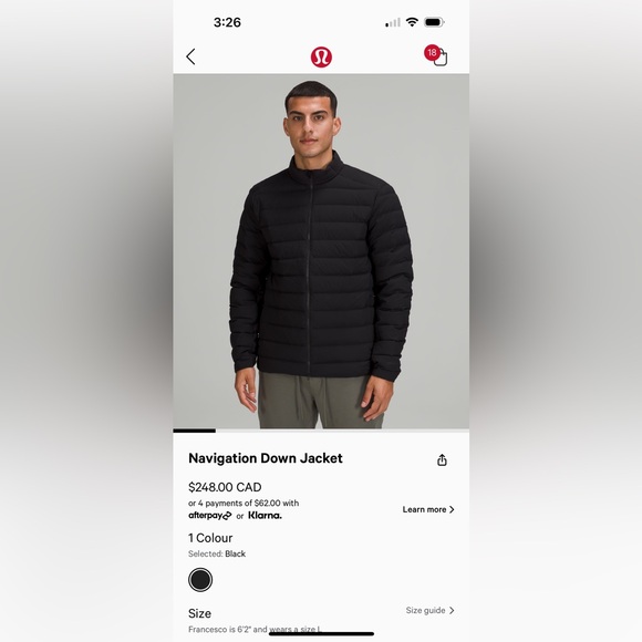 Lululemon Navigation Down Jacket Men’s - Picture 5 of 7